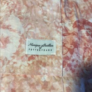 Pottery Barn Pink and Cream Penelope Sham